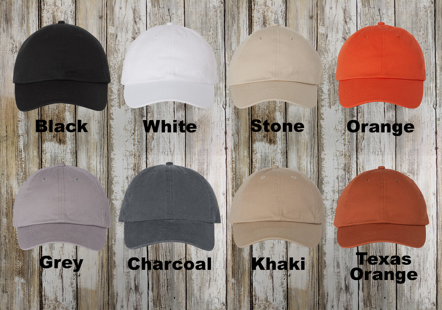 Valucap Custom Dad Hat, Unisex Unstructured Embroidered Cap, Adjustable Back Strap