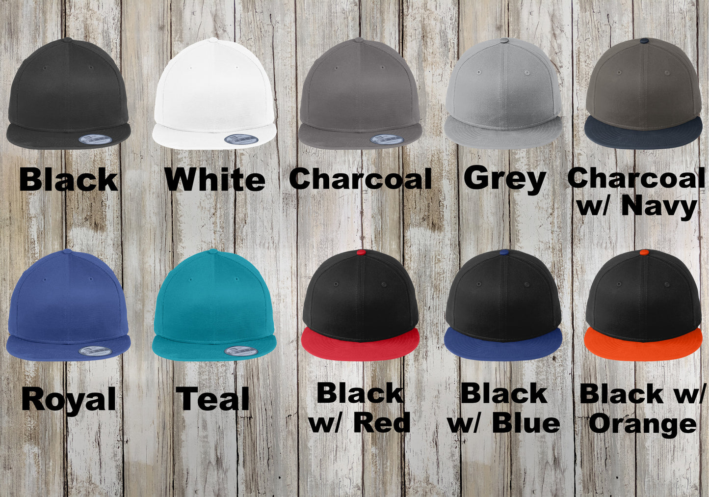 Custom New Era® Snapback, Embroidered Adjustable Structured Cap, New Era® 9FIFTY Hat