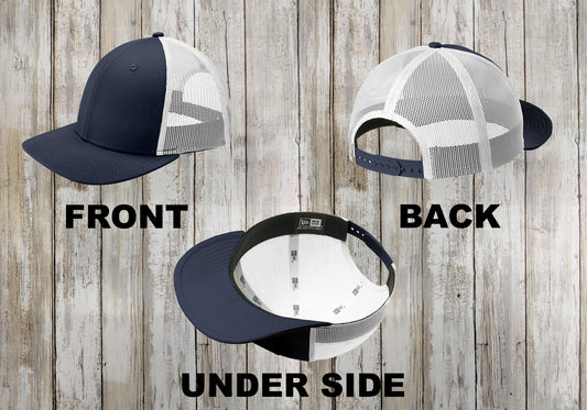 Custom New Era® Low Profile Trucker, Embroidered Curved Bill Snapback Cap, New Era® 9TWENTY FIT