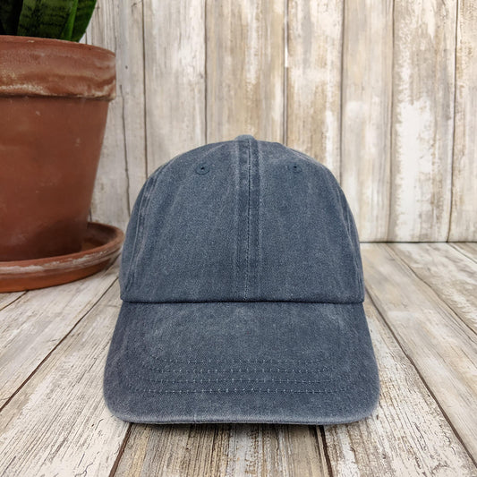 Megacap Washed Dad Hat, Custom Unisex Embroidered Cap, Unstructured Low Profile