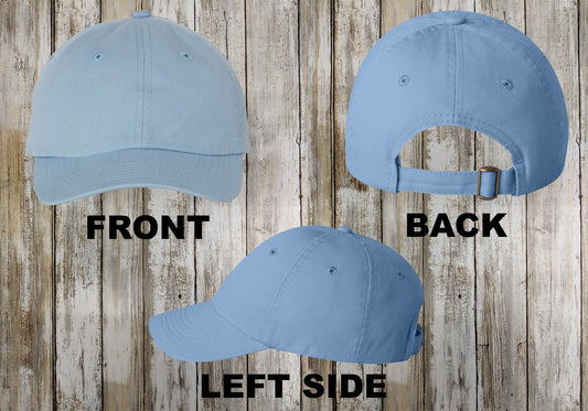 Valucap Custom Youth Dad Hat, Small Fit, Unstructured Embroidered Cap, Adjustable Back Strap