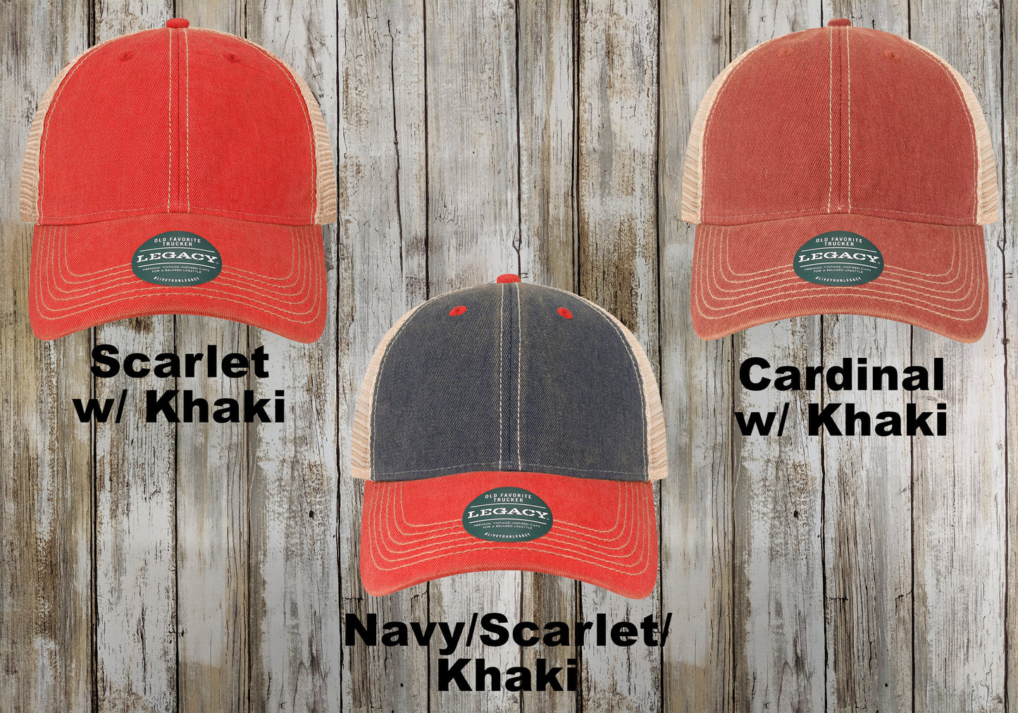 LEGACY Custom Youth Trucker Hat, Old Favorite Trucker, Unstructured Mesh Caps, Embroidered 6 Panel, Youth Size