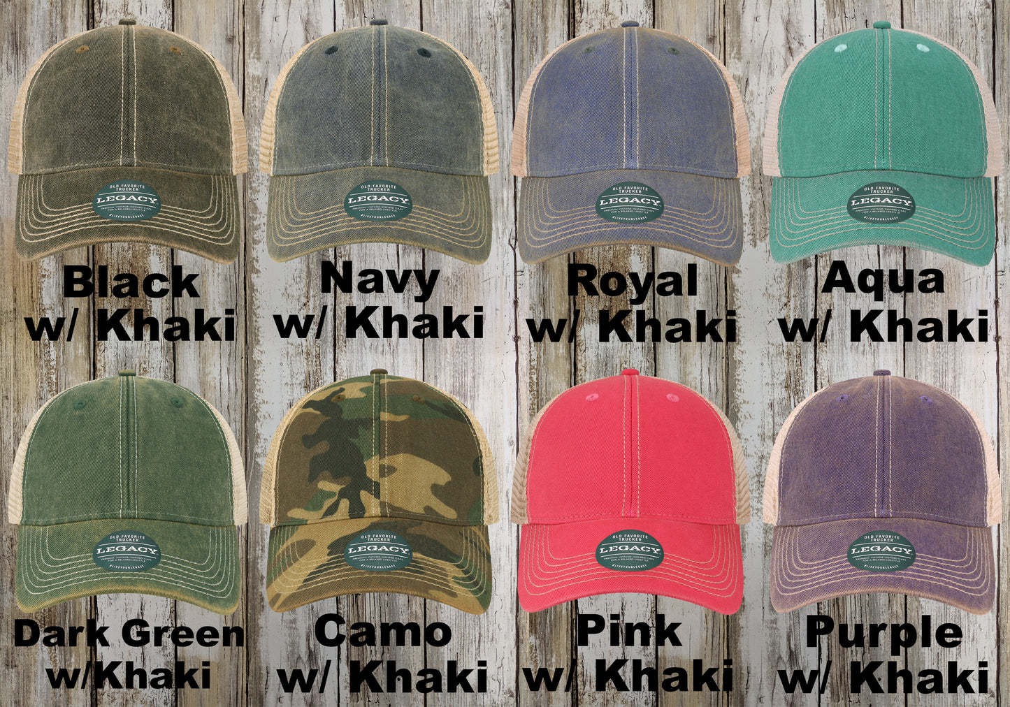 LEGACY Custom Youth Trucker Hat, Old Favorite Trucker, Unstructured Mesh Caps, Embroidered 6 Panel, Youth Size