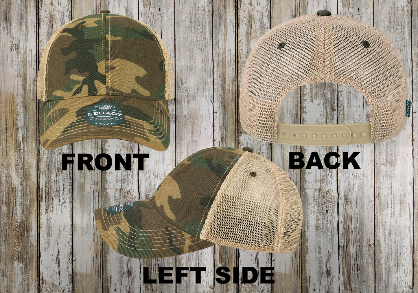 LEGACY Custom Youth Trucker Hat, Old Favorite Trucker, Unstructured Mesh Caps, Embroidered 6 Panel, Youth Size