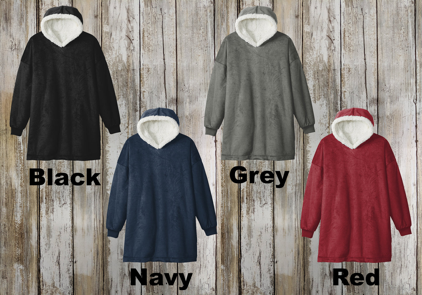 Custom Wearable Blanket, Port Authority Embroidered Snuggie Comparable, Cozy Blanket with Hood