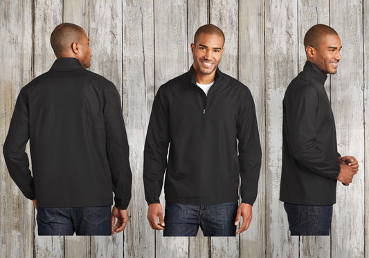 Custom Port Authority® Half-Zip Jacket, Embroidered Zephyr 1/2-Zip Pullover, Wind and Water Resistant, Fall Jacket
