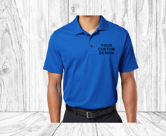 Custom Adidas Polo, Embroidered Men's Performance Polo