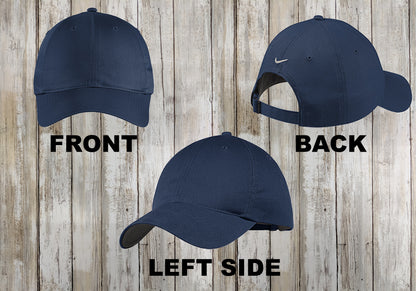 Custom Nike Twill Cap, Embroidered Unstructured Dad Hat