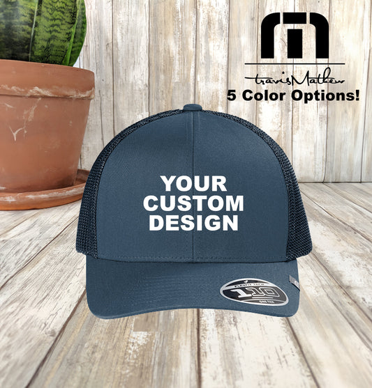 Custom TravisMathew Cruz Trucker Cap, Embroidered Trucker Hat