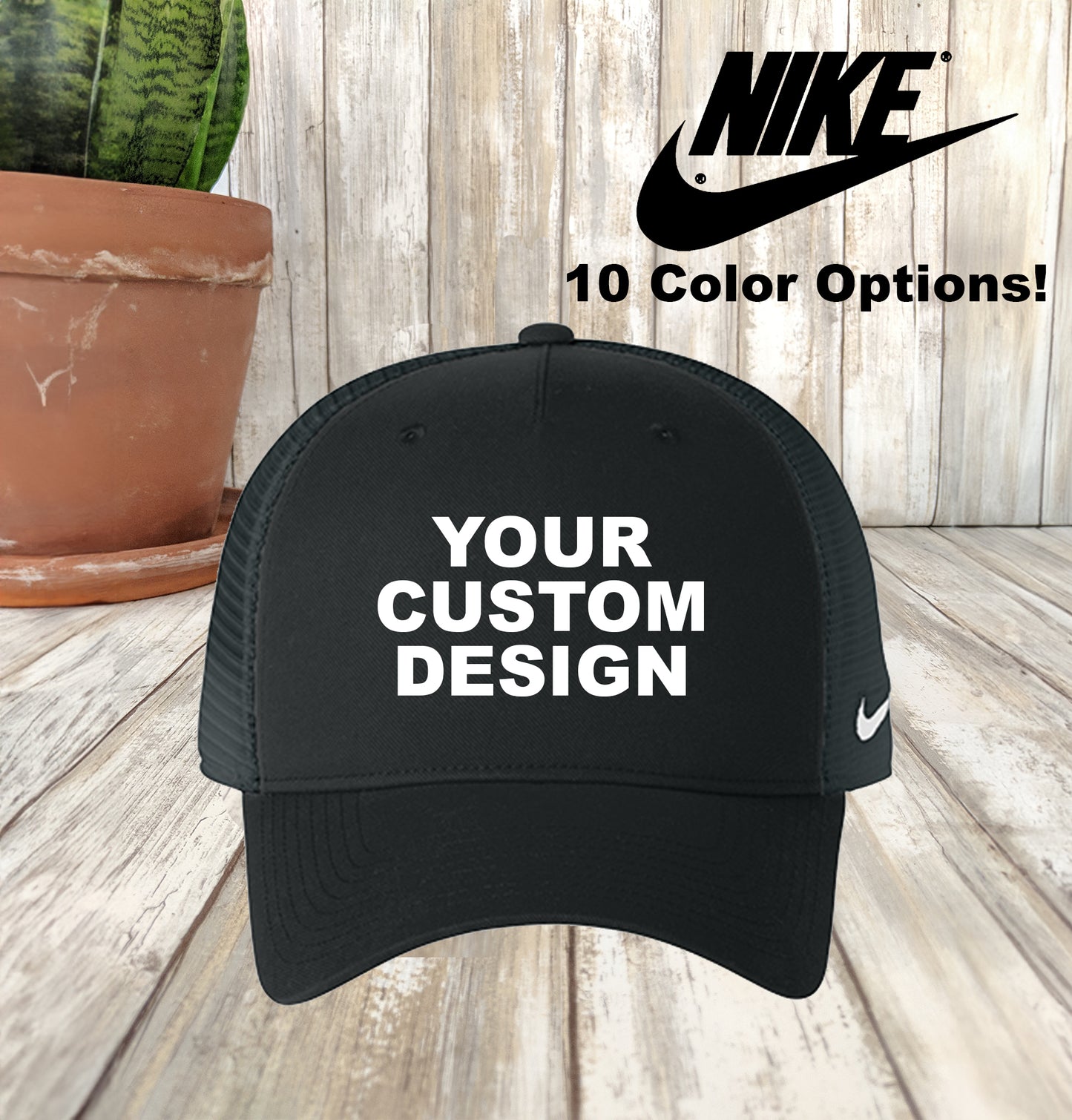 Custom Nike Trucker, Embroidered Nike Mesh Snapback