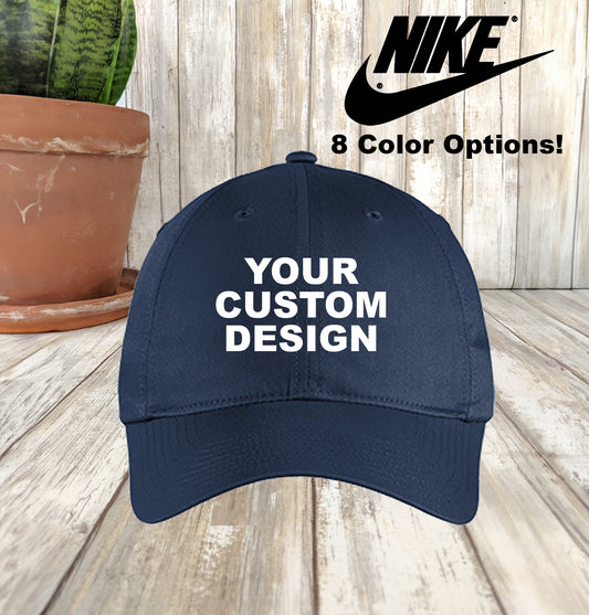 Custom Nike Twill Cap, Embroidered Unstructured Dad Hat