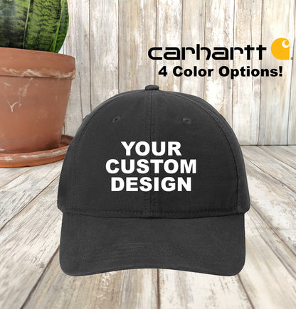 Custom Carhartt Canvas Cap, Embroidered Carhartt Dad Hat