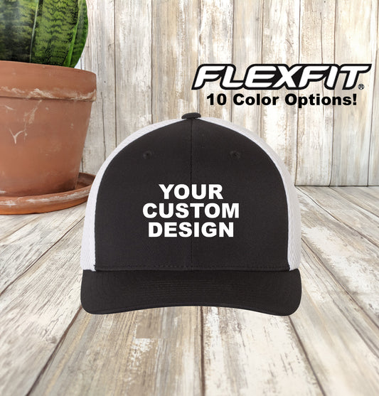 Custom Yupoong Ultrafiber Trucker, Embroidered Flexfit Trucker Cap