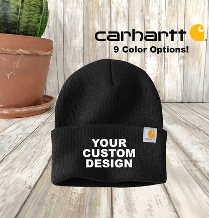 Custom Carhartt Unisex Cuff Beanie, Watch Cap 2.0, Embroidered Cuff Beanie