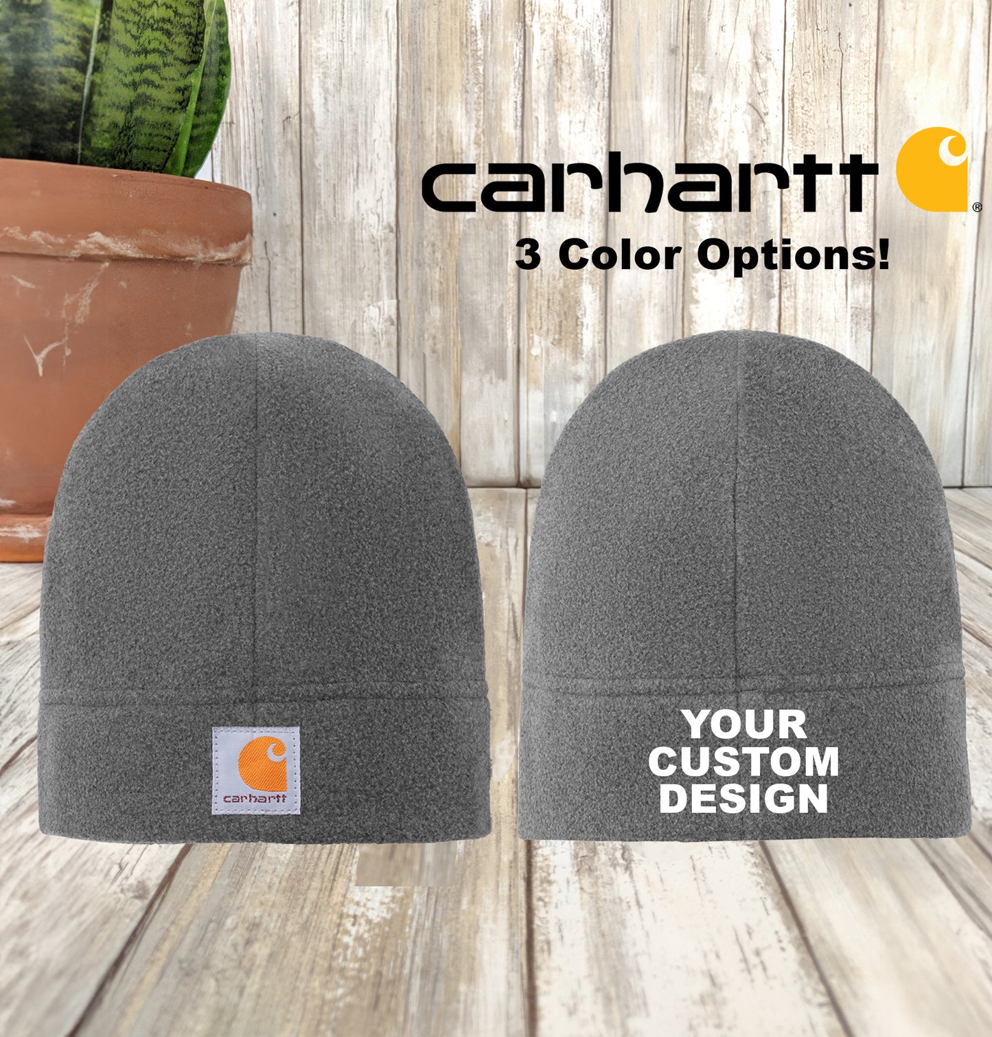 Custom Carhartt Unisex Beanie, Embroidered Fleece Skull Beanie