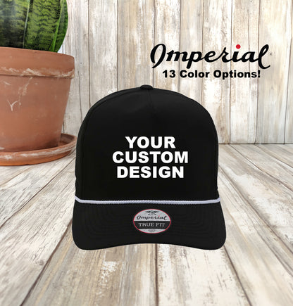 Custom Imperial Wrightson Cap, Embroidered 5-Panel Rope Hat