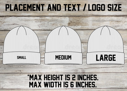 Custom Nike Unisex Team Beanie, Embroidered Cuff Beanie