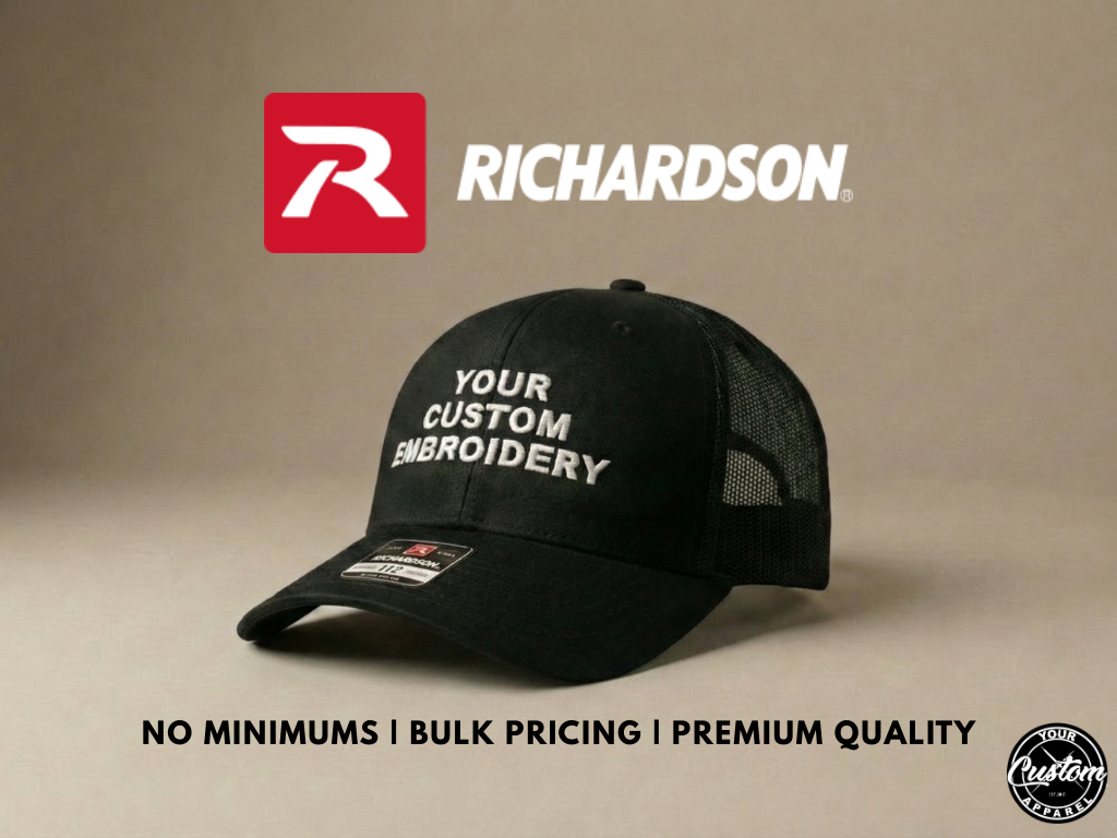 Custom Embroidered Richardson 112 Trucker Hat: Personalized Mesh Cap, XL & Youth Sizes Also Available