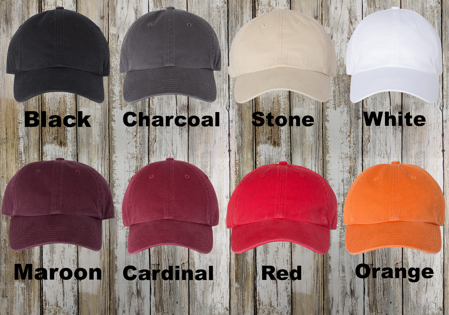 Custom Richardson Washed Dad Hat, Adjustable Backstrap, Embroidered Dad Hat