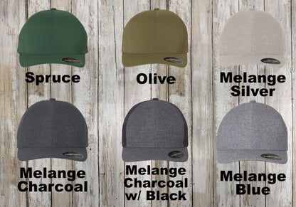 Custom Flexfit Delta Cap, Embroidered 6-Panel Flexfit Hat