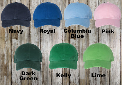 Custom Richardson Washed Dad Hat, Adjustable Backstrap, Embroidered Dad Hat