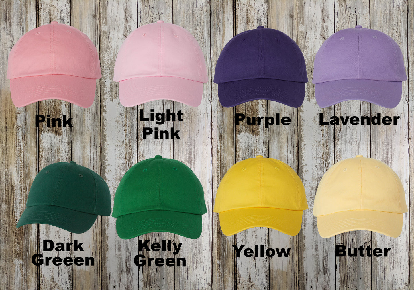 Valucap Custom Dad Hat, Unisex Unstructured Embroidered Cap, Adjustable Back Strap