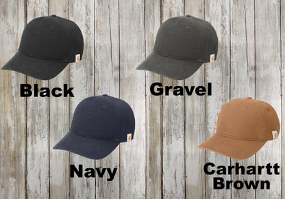 Custom Carhartt Canvas Cap, Embroidered Carhartt Dad Hat