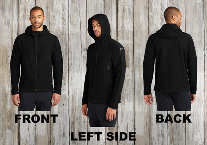 Custom Nike Hooded Soft Shell Jacket, Embroidered Full Zip Jacket