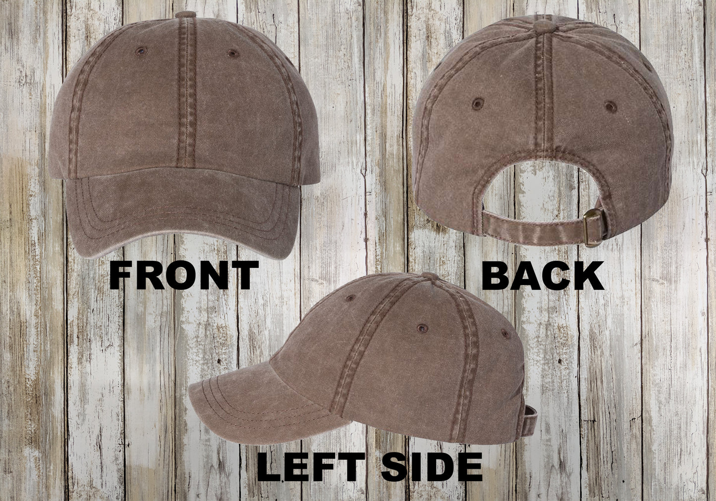 Custom Sportsman Washed Dad Hat, Adjustable Backstrap, Embroidered Dad Hat