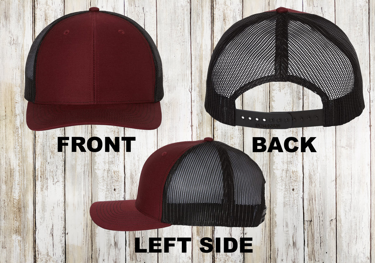 Custom Embroidered Richardson 112 Trucker Hat: Personalized Mesh Cap, XL & Youth Sizes Also Available