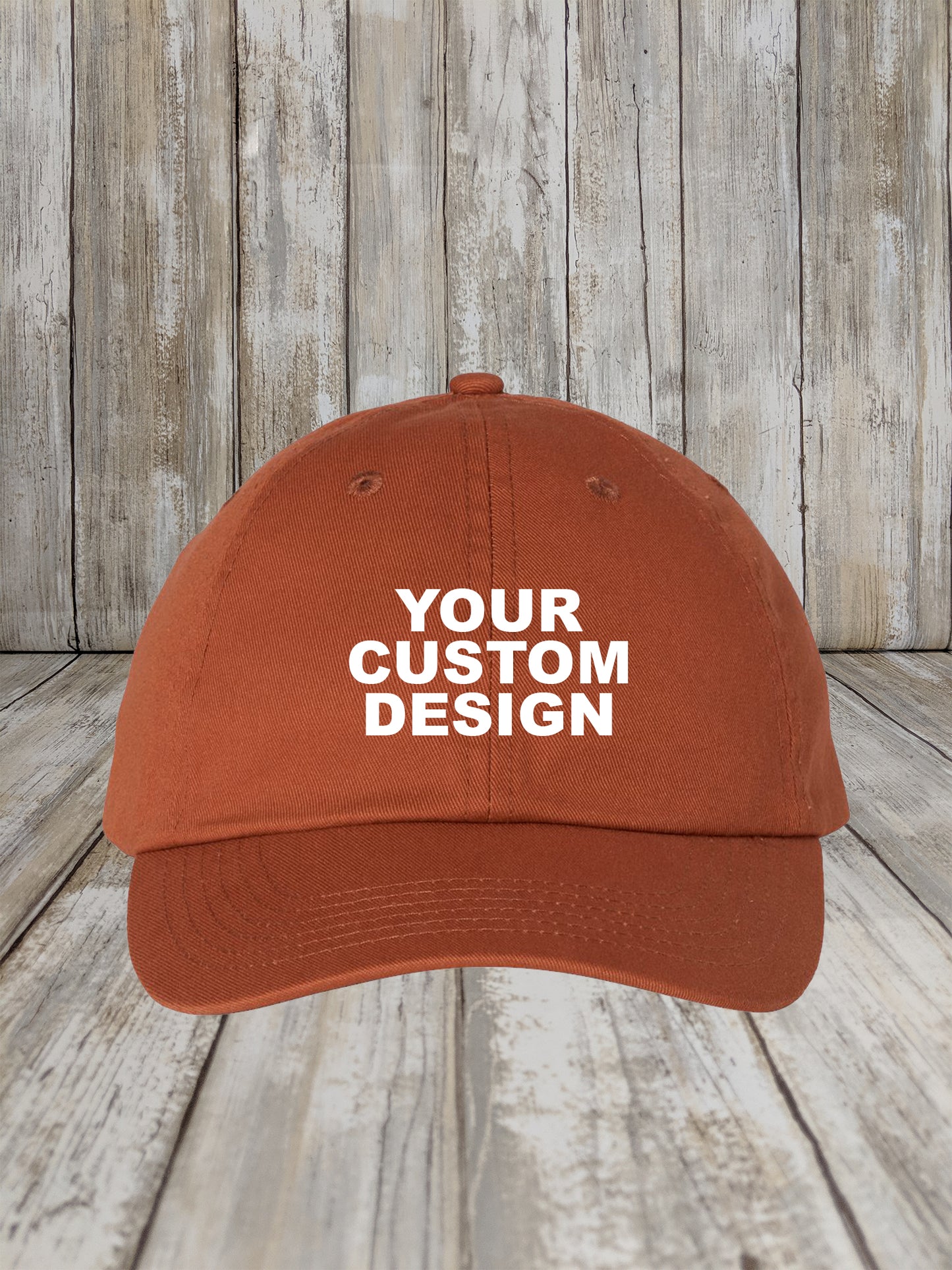 Valucap Custom Dad Hat, Unisex Unstructured Embroidered Cap, Adjustable Back Strap