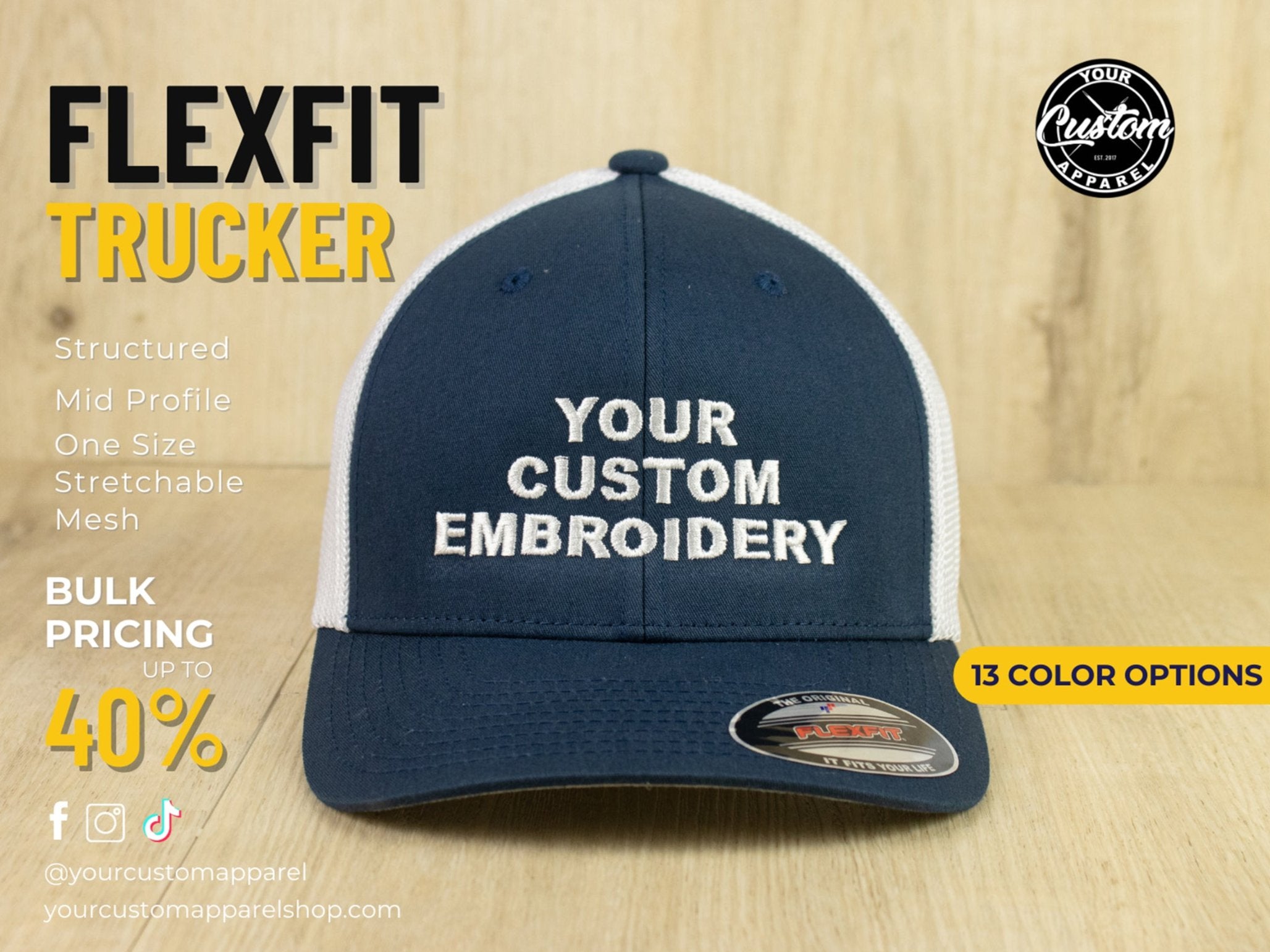 Custom fitted trucker hats online