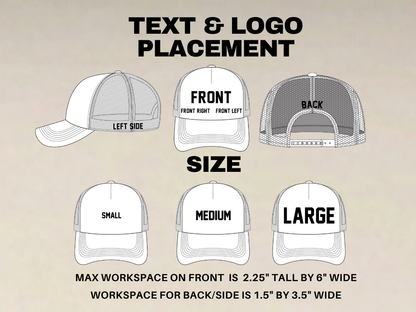 Custom Embroidered Richardson 112 Trucker Hat: Personalized Mesh Cap, XL & Youth Sizes Also Available