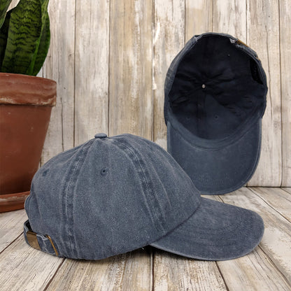 Megacap Washed Dad Hat, Custom Unisex Embroidered Cap, Unstructured Low Profile