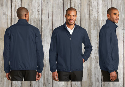 Custom Port Authority® Full-Zip Embroidered Jacket, Customized Zephyr Zip-Up, Wind and Water Resistant, Men and Women Sizes